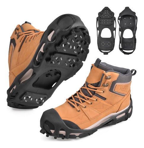 Crampones Zapatos Antideslizantes Para Nieve 28 Dientes-m 0