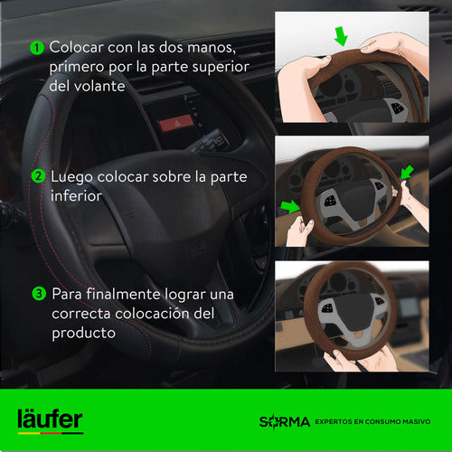 Läufer Premium Leather Steering Wheel Cover 7