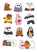 Duracal Calcos - Stickers - Osos Escandalosos - Panda - Polar - Pard 2