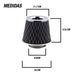 Large 76mm Carbon Gray Conical Air Filter - Competition Grade 3