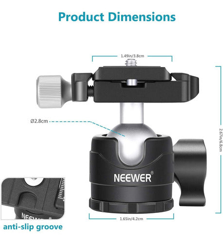 Cabezal De Bola Para Tripode | Giratorio / Camaras Dslr 1