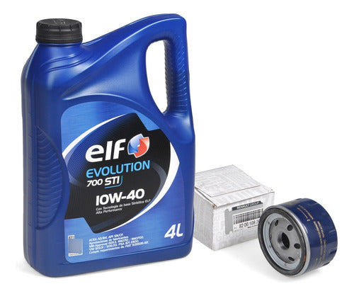 Elf 10W40 Oil + Original Sandero Stepway 1.6 16V Filter by Renault 0