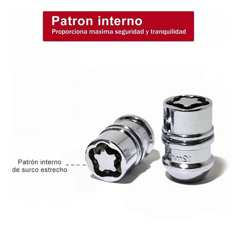 Rhino Wheel Locks Anti-Theft Nut Set - Frontier - Terrano - Patrol 3