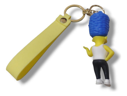 Macrodimm® Marge Simpson's Silicone Keychain with Chain and Hook Loose 1