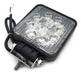 Lux Led Square 9 LED 27W Light Bar Pair Spotlights Ns Jeep 4