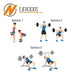 Fitnesas Combo of 4 Plastic Weights of 5 Kg Body Fitness Pump 5