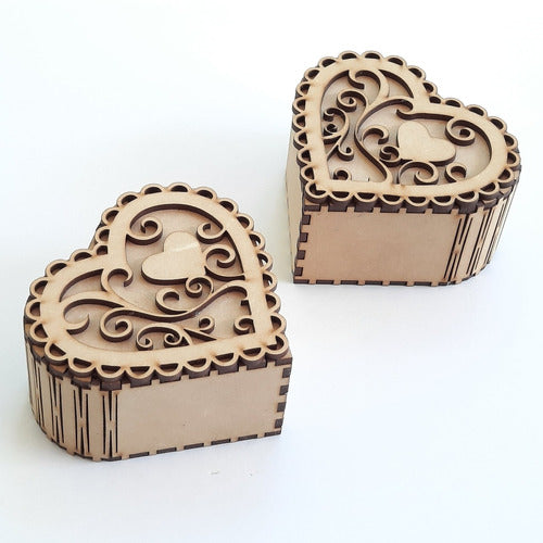 30 Heart-Shaped Boxes for Gifts - Jewelry Boxes. fibrofacil 0