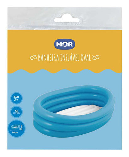 Banheira Inflável 55 Litros Oval Mor 7