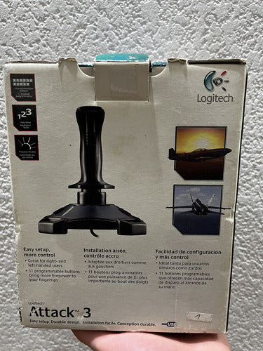 Joystick Usb Attack 3 Logitech Pc Usado. 6