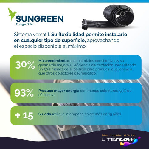 Sungreen SolarMat Climatizador Solar Piscinas Solarmat Sungreen 3 Mts 1