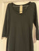 Vestido Negro Complot Algodon Talle Large 42 1