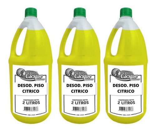 Desodorante Piso Citrico X2lts Cacique, Pack X 3u(cod. 2287) 0