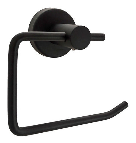 Bronzen Black Stainless Steel Toilet Paper Holder 0