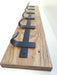 Rustic Wooden and Iron Coat Rack with 5 Hooks 0