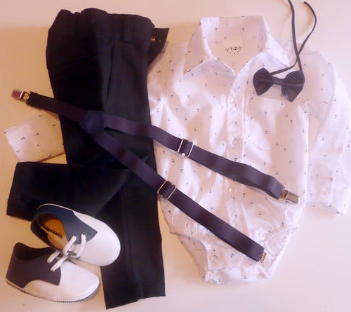 Baby Boy Baptism Suit Set with Shoes - Premium Quality 18