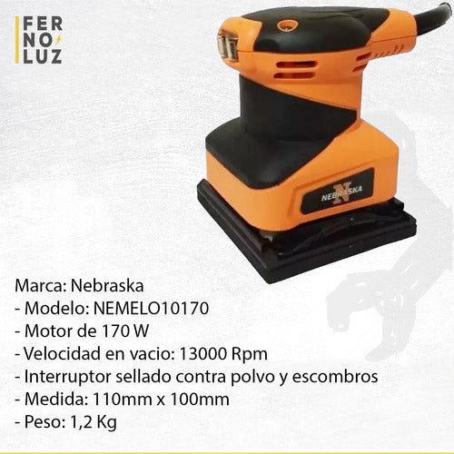 Nebraska Orbital Palm Sander 170W Professional Wood 1