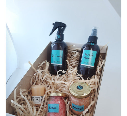 Volareh Giftbox Spa Aromatherapy Home Spray Bath Salts Gift Set 6