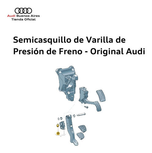 Audi Semicasquillo de Varilla de Presión Freno Volkswagen Bora 4