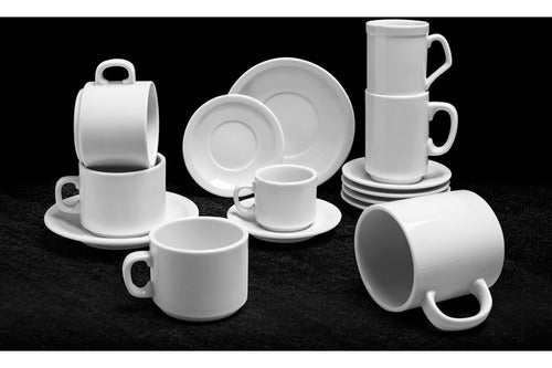 Set of 4 Tsuji Porcelain Breakfast Coffee Cups - 250ml 2