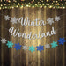 Banderines Copos Nieve Winter Wonderland Pack X 3 Piezas 2