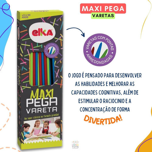 Kit Brinquedo De Montar Pino Mágico 100 Peças E Maxi Varetas 1