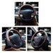 Valleycomfy Microfiber Leather Steering Wheel Covers Universal 15 Inch (Brown) 4