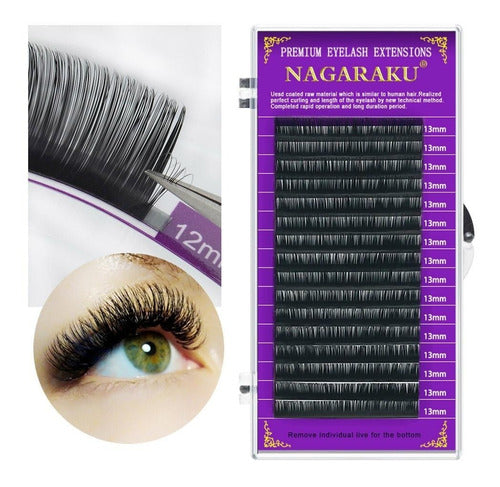 Nagaraku Natural Eyelash Extensions Hair by Hair 0