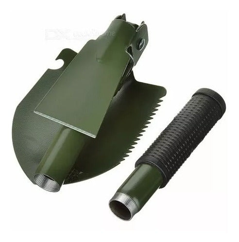 Foldable Steel Shovel with Compass, Saw, and Case 2