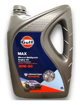 Gulf Max Sl 20W50 Nafta Diesel Engine Oil - 4L 0