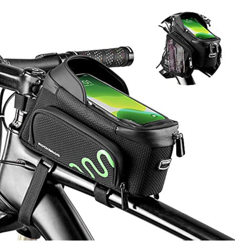 Rockbros Bike Frame Bag with Phone Mount 0