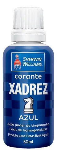 Corante Liquido 50ml Bisnaga Azul Cx C/12 Xadrez 0