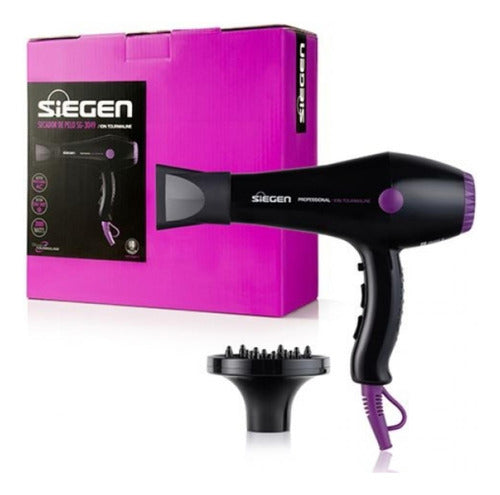 Pack Siegen: Secador De Pelo Specialist + Planchita Violeta 1