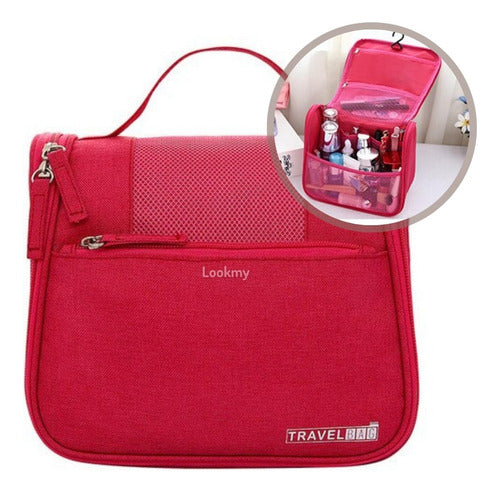 Travel Makeup Organizer Cosmetics Bag Toiletry Case Waterproof Portable 8