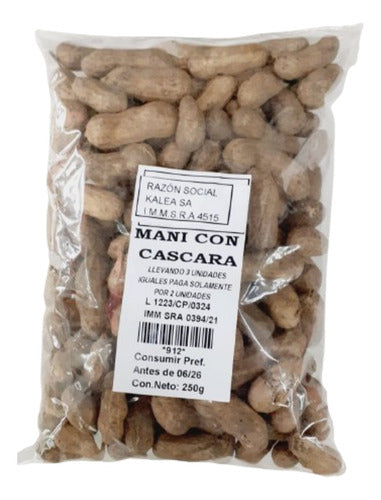 CASA SINGER Maní Con Cascara 250g. Lleve 3 Pague 2. 0