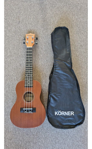 Korner Concert Ukulele Sapele with Case 1