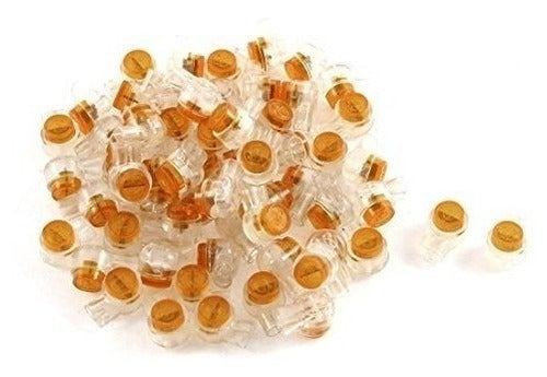 50pcs Uy Scotchlok Butt 2 Wire Single Flake Gel Splice Crimp 0