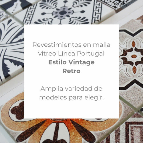 Misiones Deco Revestimiento En Malla 30x30 Vitreo Vintage Retro 3