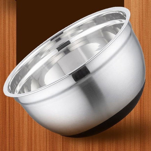 Bowl De Acero Inoxidable 20cm Con Base Antideslizante 1