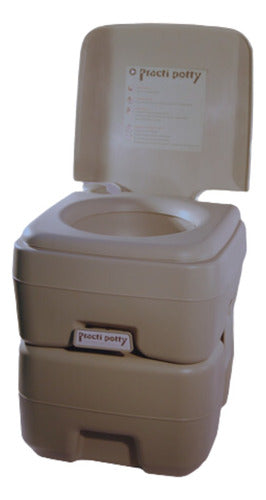 Portable Chemical Toilet 20L for RV and Camping - Practipotty 0