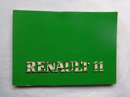 Manual Guantera Renault 11 1987 Turbo Instruccion Catalogo 0