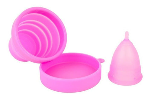 Viva Cup® Vaso Esterilizador Silicona Plegable Para Copita Menstrual 2