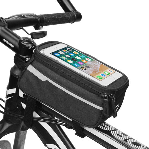 Rzahuahu Circuit Bicycle Pouch with Phone Holder 0