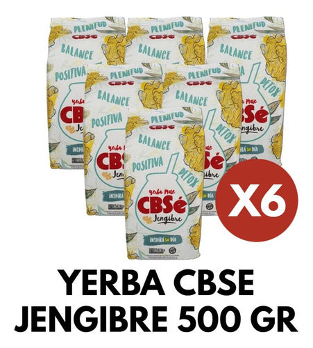 CBSé Ginger Yerba Mate 500g x 6 1