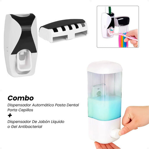 Generic Dental and Liquid Soap Dispenser with Toothbrush Holder 6