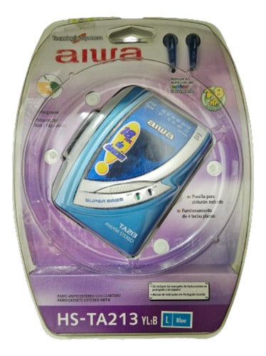 Aiwa HS-TA213 Walkman AM/FM Stereo Radio with Cassette Player 0