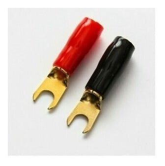 Audiopipe 2 X Fork Terminal Gold Cable 8 Ga 0