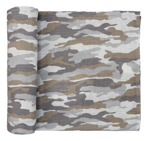 Mud Pie Camouflage Muslin Blanket, 47 x 47 0