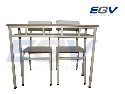 Bipersonal School Desk - EGV Educational Furniture 5