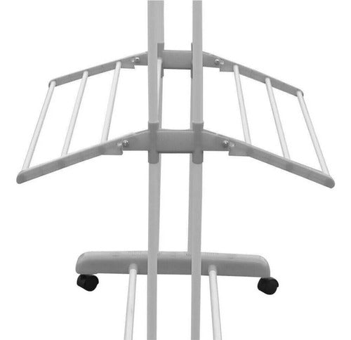 Folding Clothes Drying Rack with 3 Shelves Standing 40 Kg Capacity 3
