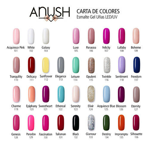 24 Esmaltes Semipermanentes Color X15 Ml Anush 3